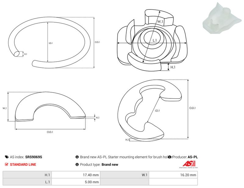 AS-PL SRS9069S Repair Kit, starter