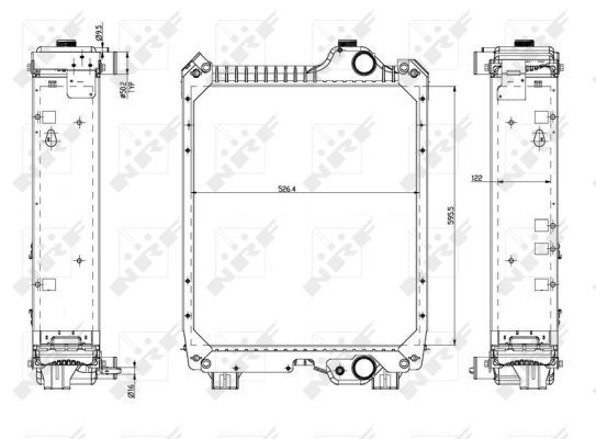 NRF 54082 Radiator, engine cooling