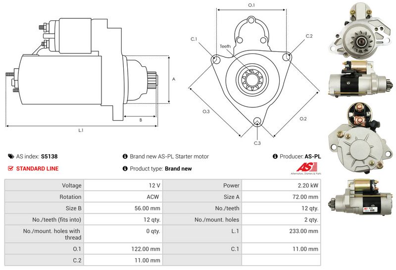 AS-PL S5138 Starter