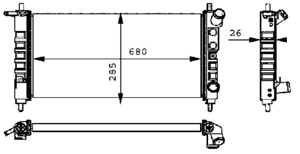 MAHLE CR 313 000S Radiator, engine cooling