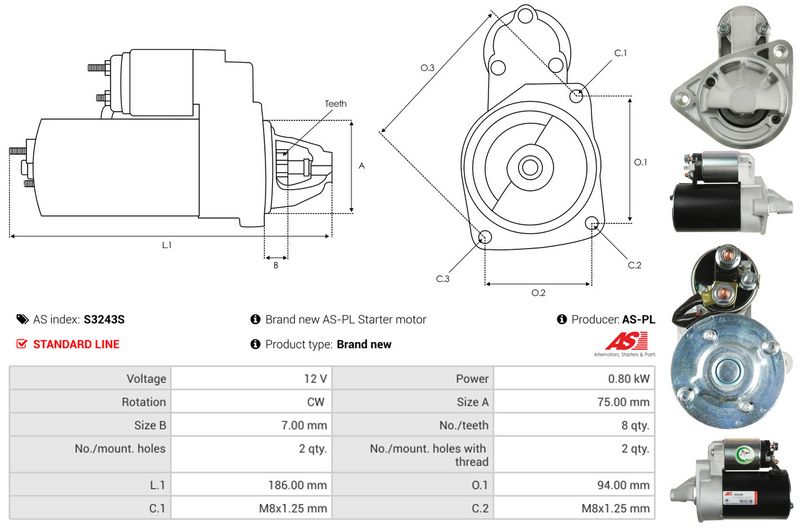 AS-PL S3243S Starter
