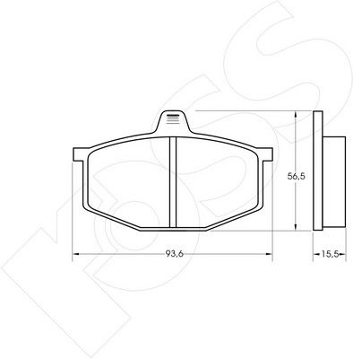 1-GNC R-124 - Brake Pad Set, disc brake