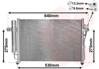 Конденсатор, система кондиціонування повітря, Van Wezel 82005087