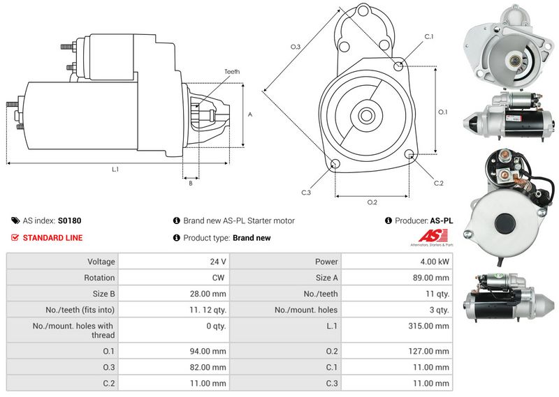 AS-PL S0180 Starter