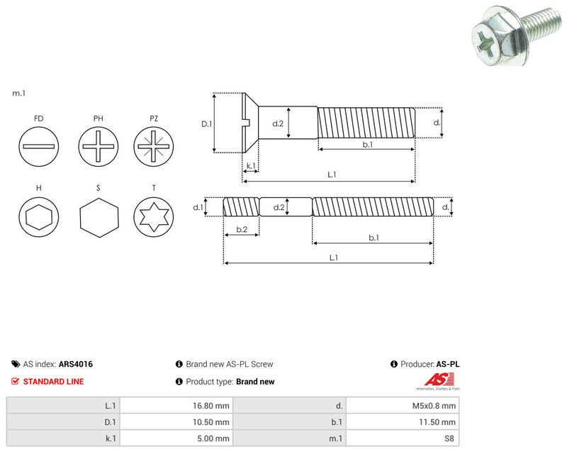 AS-PL ARS4016 Repair Set, alternator