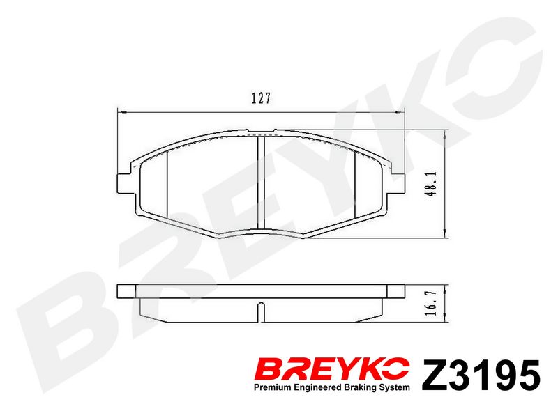 DAVID VASCO Z3195 Brake Pad Set, disc brake