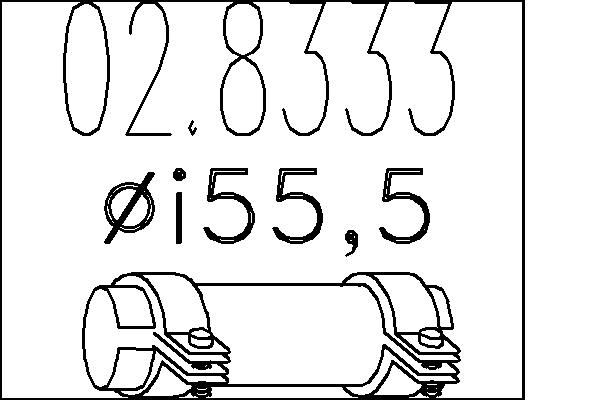 Фітинг, система відведення вг, Mts 02.8333