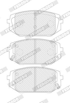 FERODO FDB5531 Brake Pad Set, disc brake