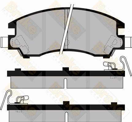 Brake Engineering Brake Pad Set, disc brake PA477