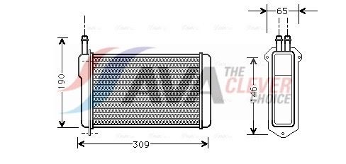AVA Clever Choice LA6009 - Heat Exchanger, interior heating