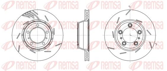 REMSA PORSCHE Диск тормозной левый PANAMERA 3.0 D