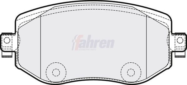 Fahren Brake Pad Set, disc brake FBP3843
