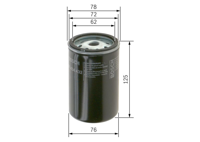 BOSCH 1 457 434 432 Fuel Filter