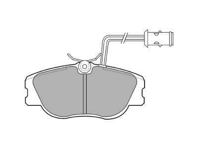 DELPHI LP598 Brake Pad Set, disc brake