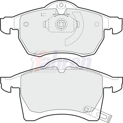 Fahren Brake Pad Set, disc brake FBP3037