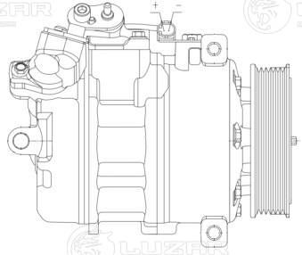 Компресор, система кондиціонування повітря, Luzar LCAC26E6