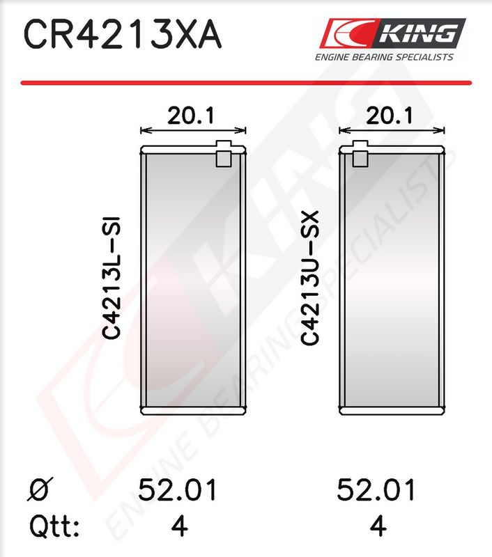 Cuzinet bielă KING CR4213XA