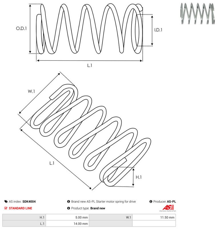 AS-PL SDK4004 Repair Kit, starter