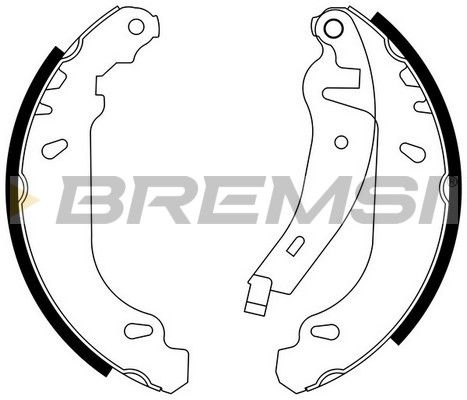 Комплект гальмівних колодок, Bremsi GF0415-2