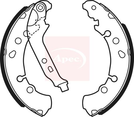 APEC Brake Shoe Set SHU753