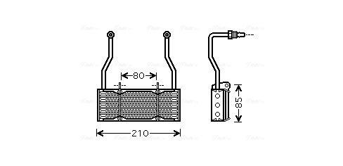 AVA QUALITY COOLING Olajhűtő, motorolaj CN3022