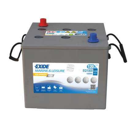 Exide Equipment Marine & Leisure AGM, 12V 120Ah, EQ1000