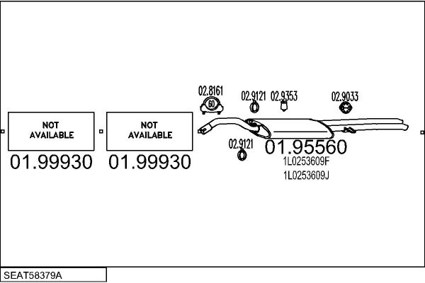 SISTEM DE ESAPAMENT MTS SEAT58379A007905