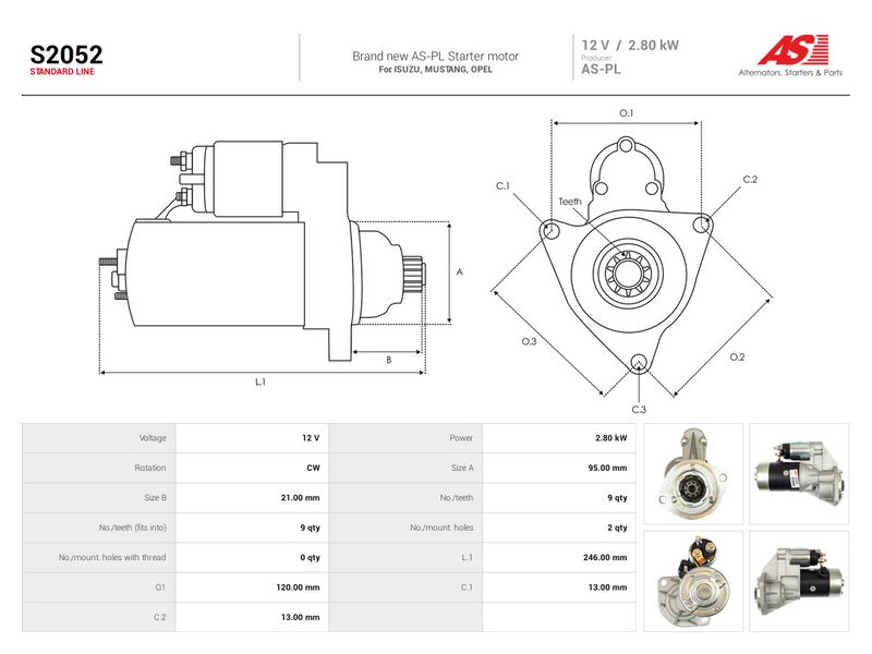 This part match OEM code: 8944104090