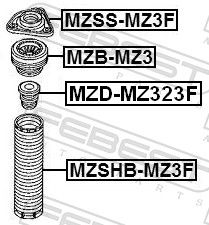 Буфер, підвіска, Febest MZD-MZ323F