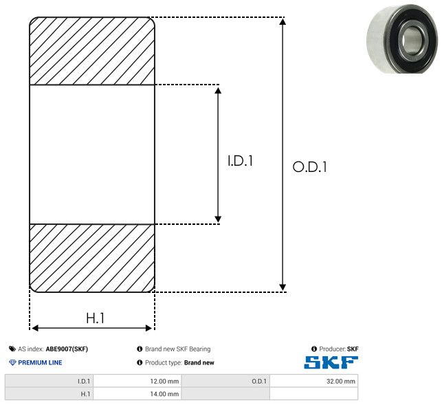 AS-PL ABE9007(SKF) Bearing