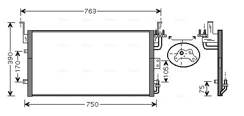 AVA QUALITY COOLING kondenzátor, klíma HY5083