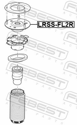 Опора, амортизатор, Febest LRSS-FL2R