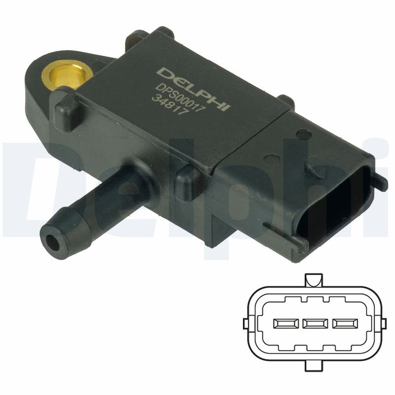 Delphi Sensor, exhaust pressure DPS00017