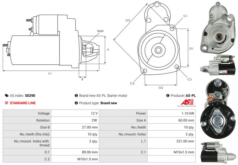 AS-PL S0290 Starter