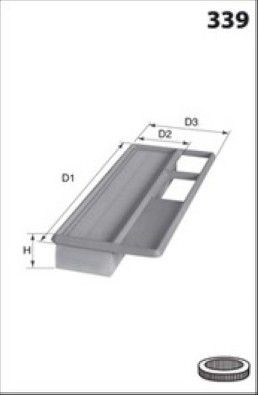 MISFAT Filtre à air P443