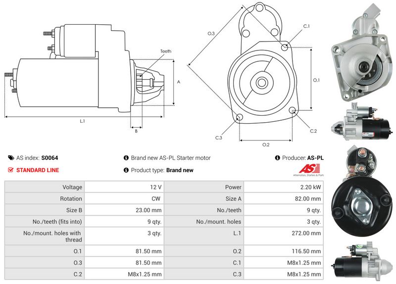 AS-PL S0064 Starter