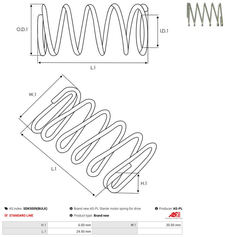AS-PL SDK5009(BULK) Repair Kit, starter