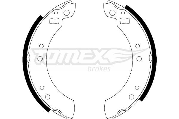 TOMEX Brakes fékpofakészlet TX 21-13