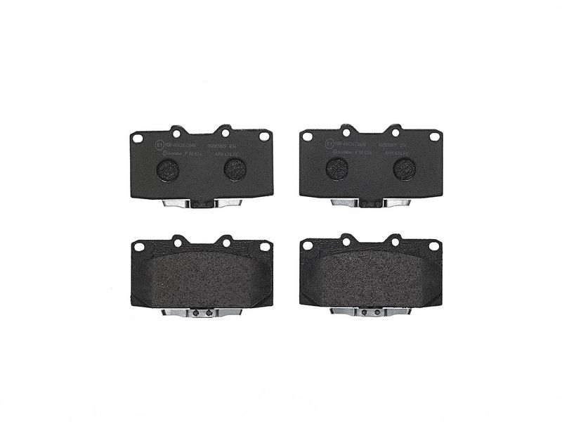 Piduriklotsi komplekt, ketaspidur, BREMBO P 56 034