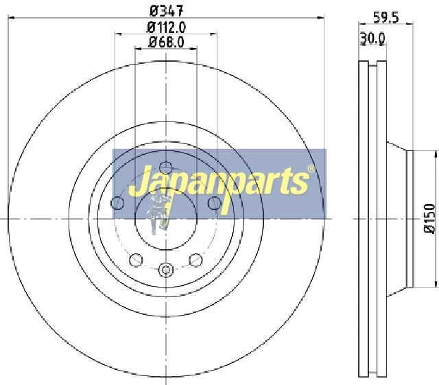 JAPANPARTS Stabdžių diskas
