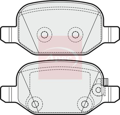 APEC Brake Pad Set, disc brake PAD1923