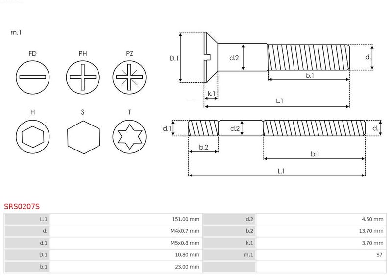 Ремонтний комплект, генератор, Auto Starter SRS0207S