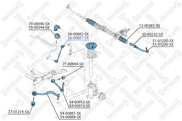 STELLOX 56-00881-SX Link/Coupling Rod, stabiliser bar