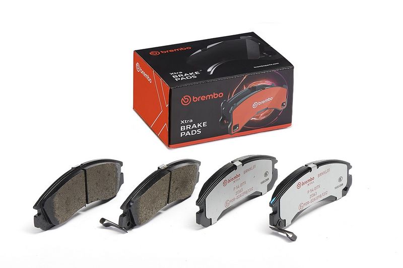 комплект спирачно феродо, дискови спирачки BREMBO