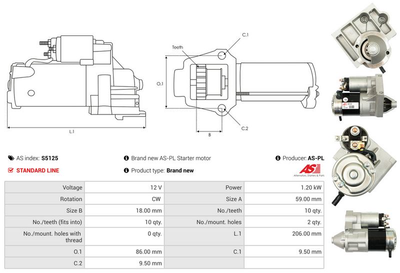 AS-PL S5125 Starter