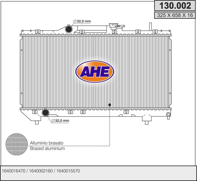 AHE 130.002 - Aušinimo radiatorius