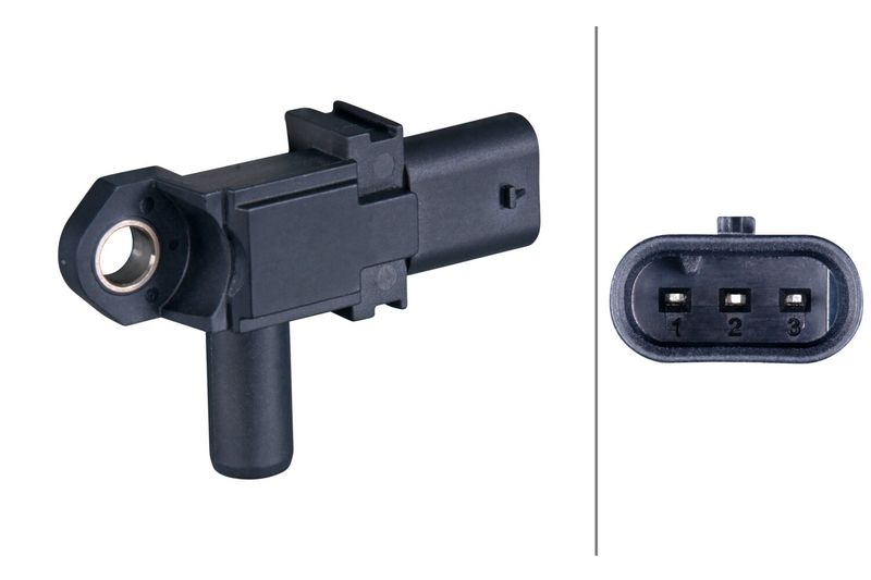 HELLA Sensor, exhaust pressure 6PP 358 392-061