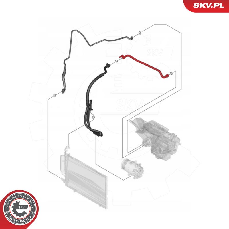 Kõrgsurve-, madalsurvetorustik, kliimaseade, ESEN SKV 54SKV620