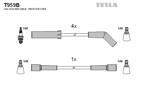 Комплект электропроводки TESLA