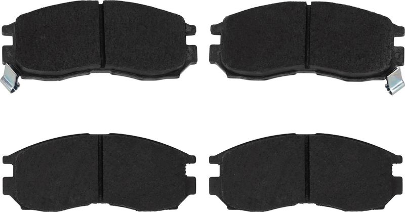 Remblokken set Voor , past: CHRYSLER SEBRING  DODGE AVENGER  HYUNDAI SANTAMO  MITSUBISHI CARISMA, COLT III, COLT IV, ECLIPSE I, ECLIPSE II, GALANT VI, GALANT VII, GALANT VIII 1.6-2.5D 11.87-12.07